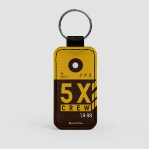 5X - Leather Keychain