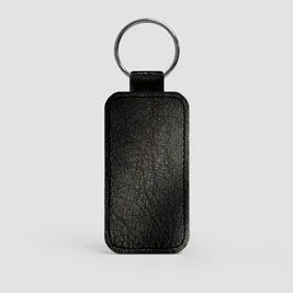 Personalized AEP Leather Keychain - Custom Engraved Genuine Leather Keyring