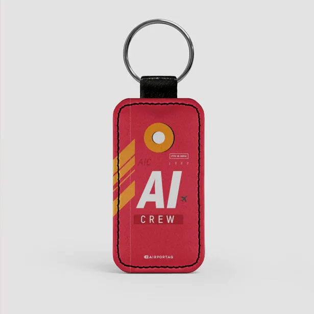 AI - Leather Keychain