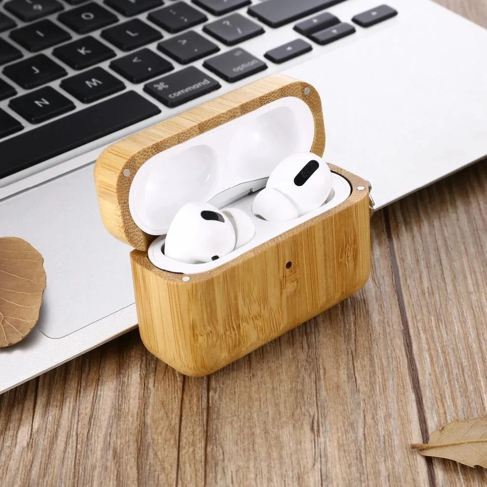 Bamboo AirPods Pro Case with Keychain