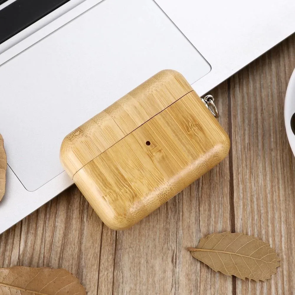 Bamboo AirPods Pro Case with Keychain