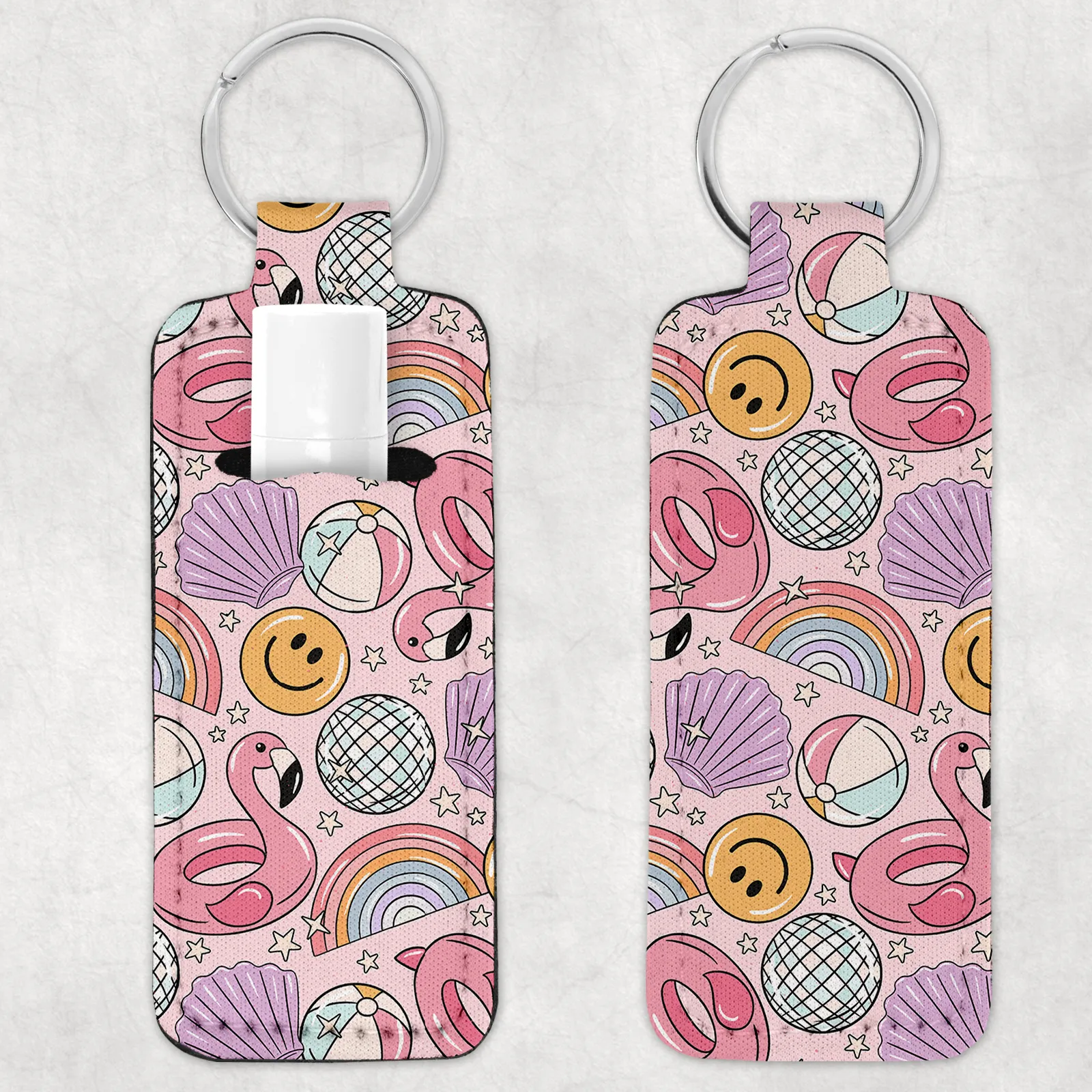 Girly Pop Summer Lip Balm Holder Or Wristlet