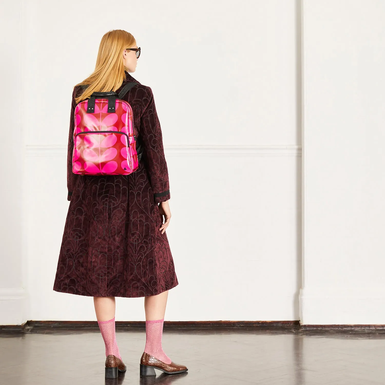 Lotta Backpack - Solid Stem Cerise