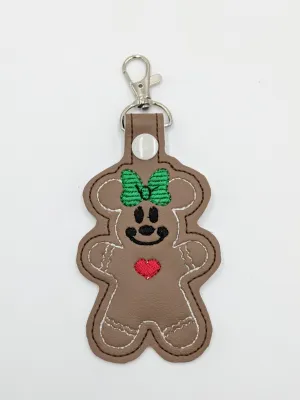 Mrs. Mouse Gingerbread Keychain