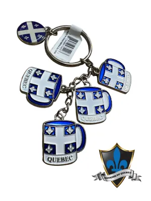 Quebec beer cup Key Ring