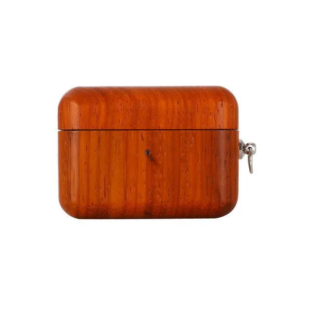 Rosewood Apple AirPods Pro Case with Keychain