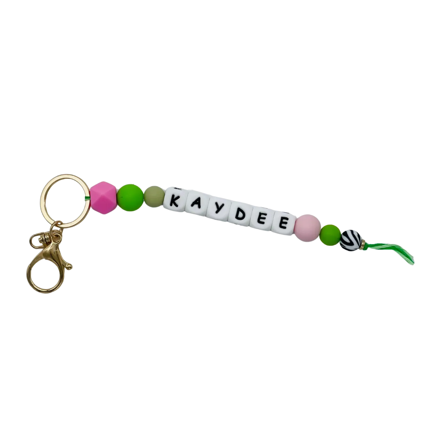 Silicone Beaded Keychain - Kappa Delta