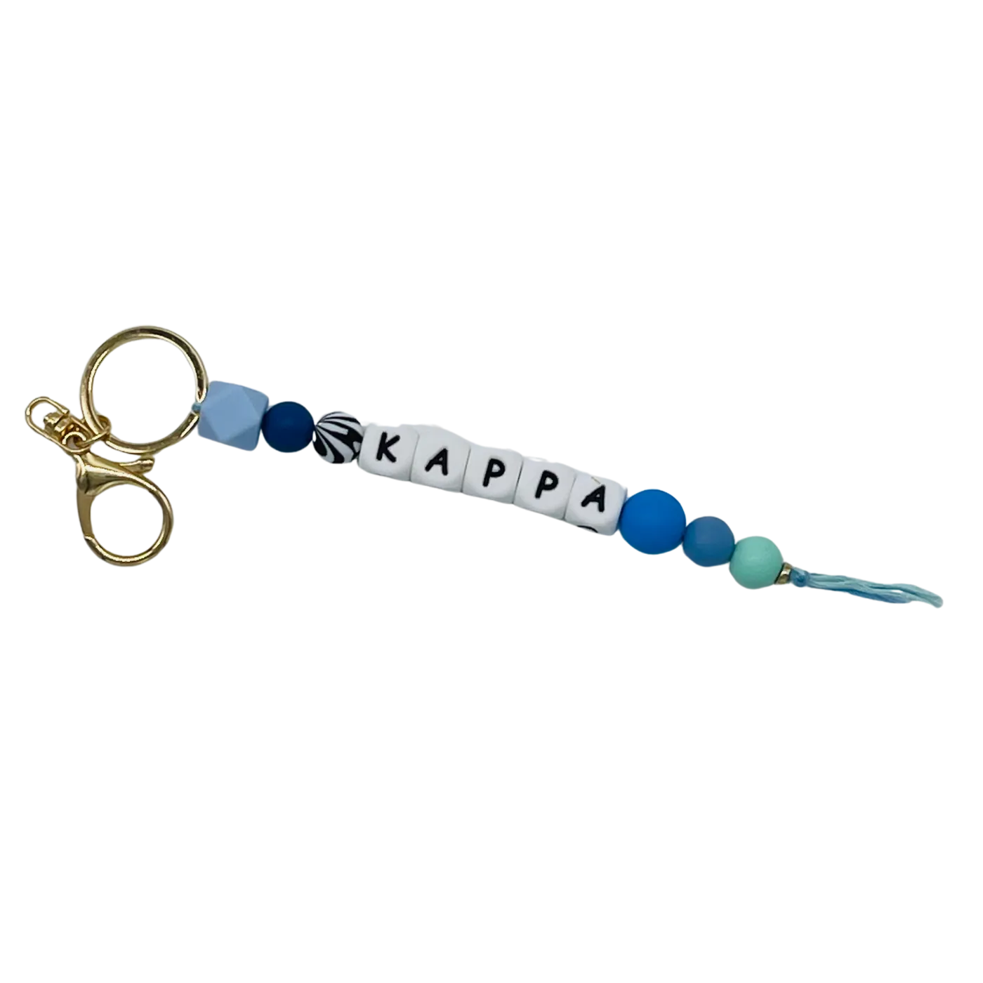 Silicone Beaded Keychain - Kappa Kappa Gamma