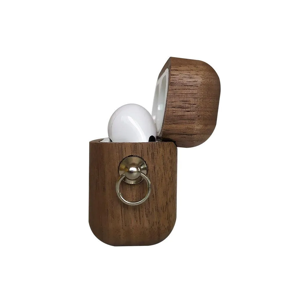 Walnut AirPods Pro Case with Keychain