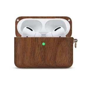 Walnut AirPods Pro Case with Keychain