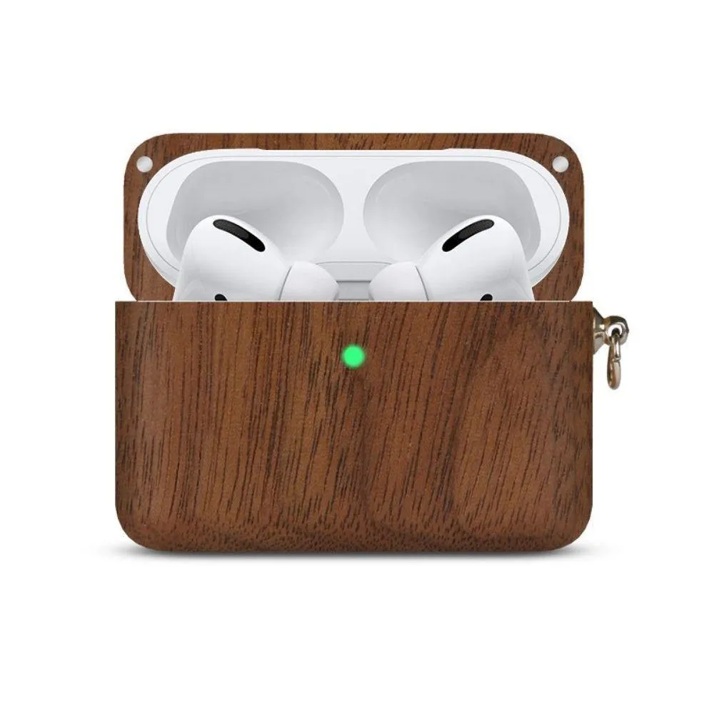 Walnut AirPods Pro Case with Keychain