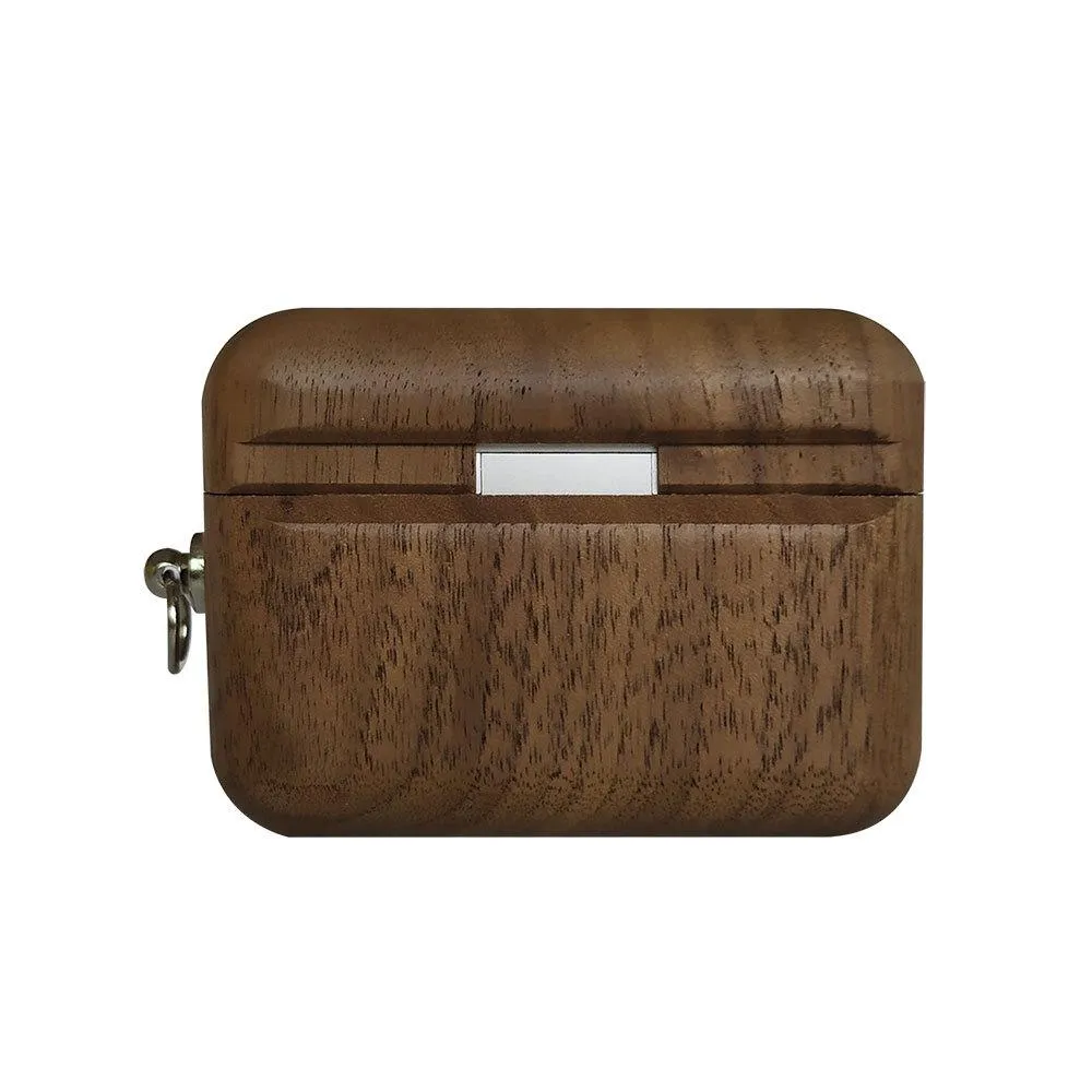 Walnut AirPods Pro Case with Keychain